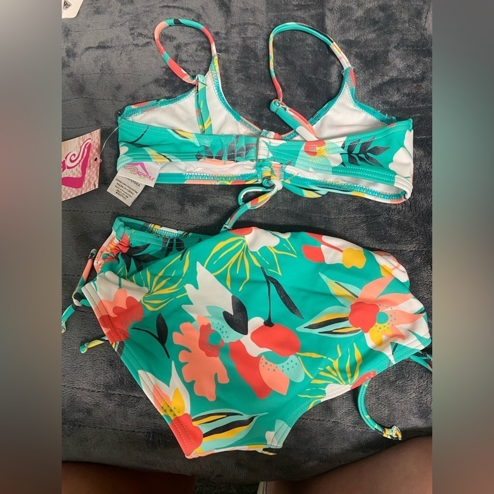 KANU surf multi colored bikini! Size 3T and size 7. - Picture 2 of 3